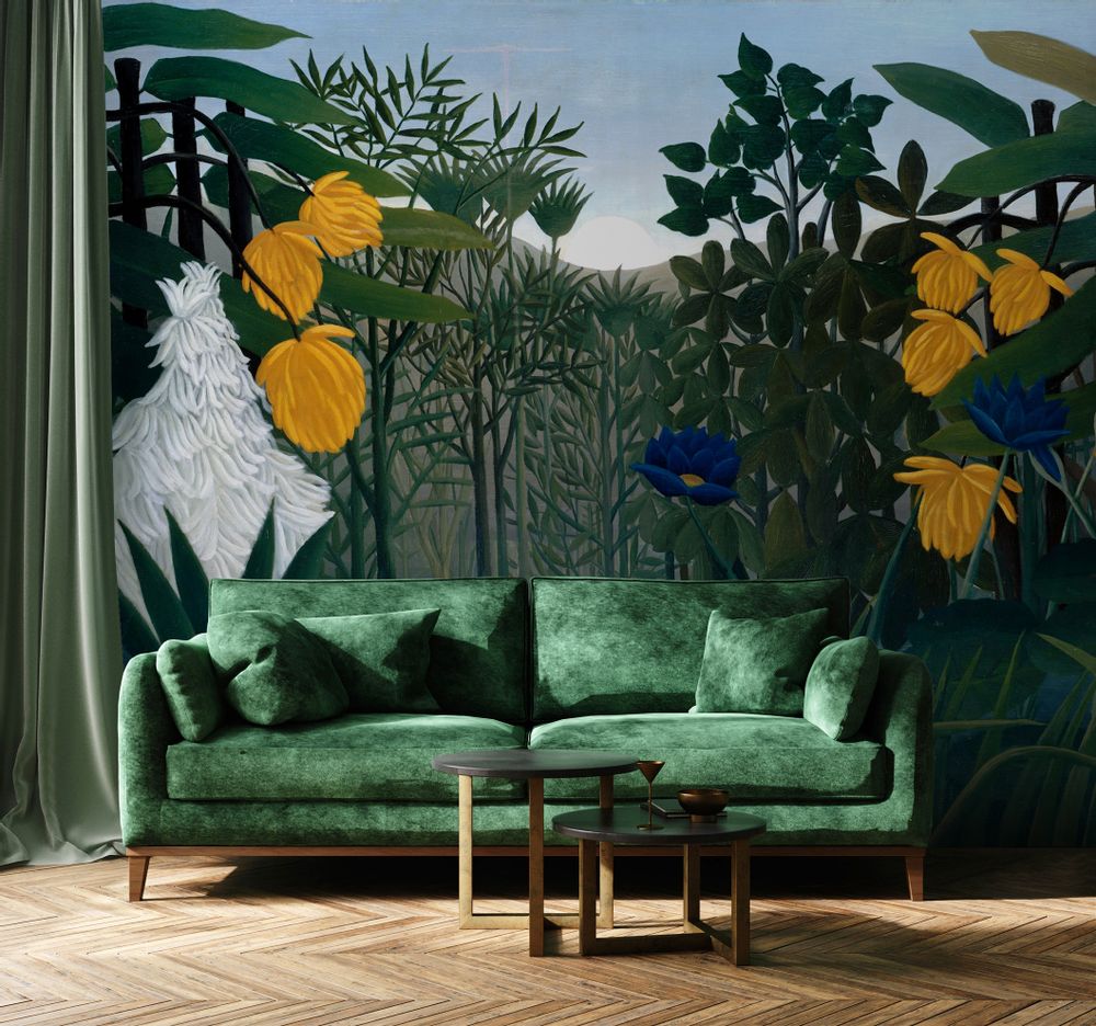 Autres décorations murales - Papier peint Intissé ou matière velours : Le repas du lion - SIMONE ET MARCEL