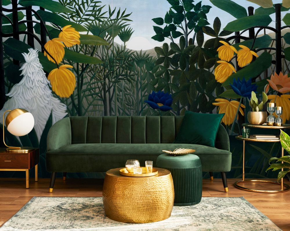 Autres décorations murales - Papier peint Intissé ou matière velours : Le repas du lion - SIMONE ET MARCEL
