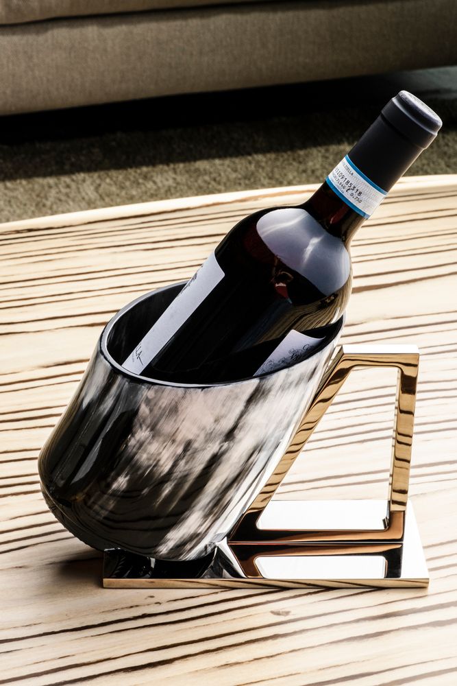 Gifts - Champagne Holder | Natural Horn - ZANCHI 1952