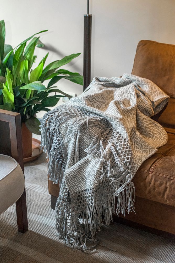 Throw blankets - Llama Wool Throws - NATIVO ARGENTINO
