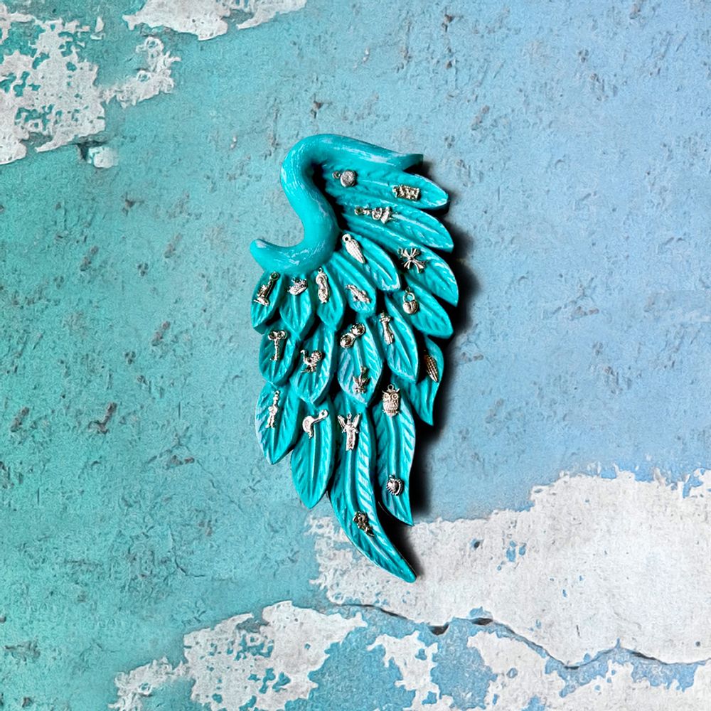 Decorative objects - Petite Frise "Air Element - Angel Wing" - PINK PAMPAS