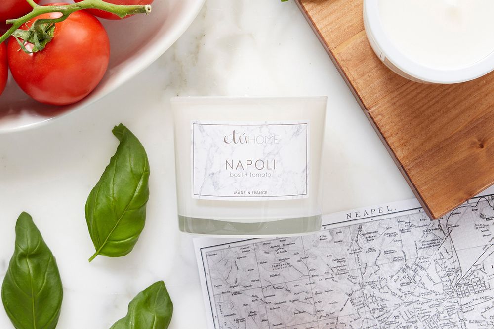 Cadeaux - Bougie Napoli Basilic et Tomate - ETÚHOME