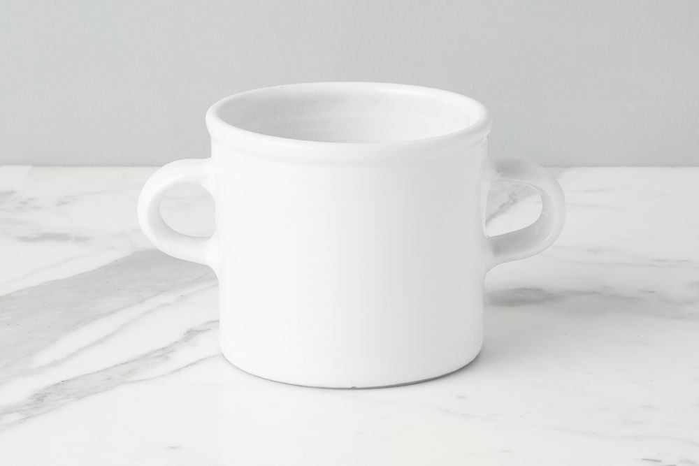 Poterie - Jardinière blanche italienne en pot d'olives, taille moyenne - ETÚHOME