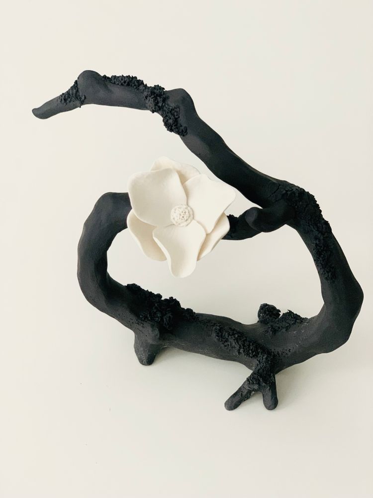Autres décorations murales - BRANCHE en porcelaine - ATELIER MONOCHROME
