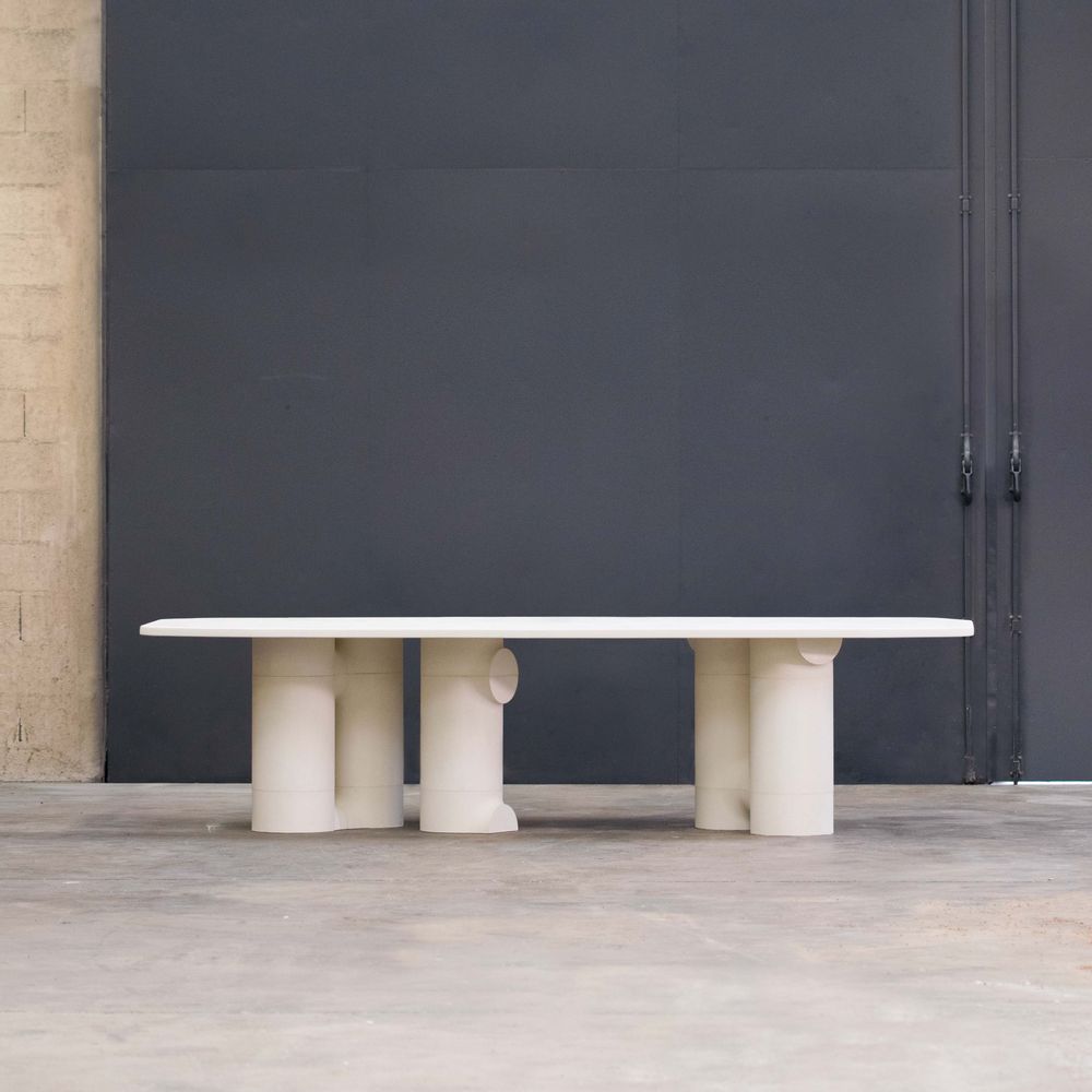 Dining Tables - Luo large table - (concrete) (sur-mesure) - MANUFACTURE XXI