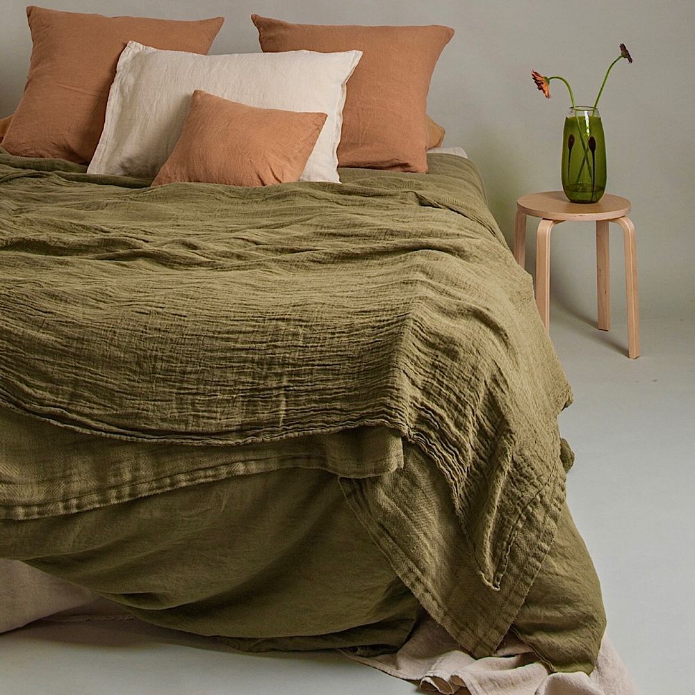 Cadeaux - Linge de lit - COULEUR CHANVRE