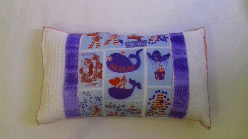 Fabric cushions - the adventures of the Marinaretto Innamorato - BACIO DEL MARINAIO
