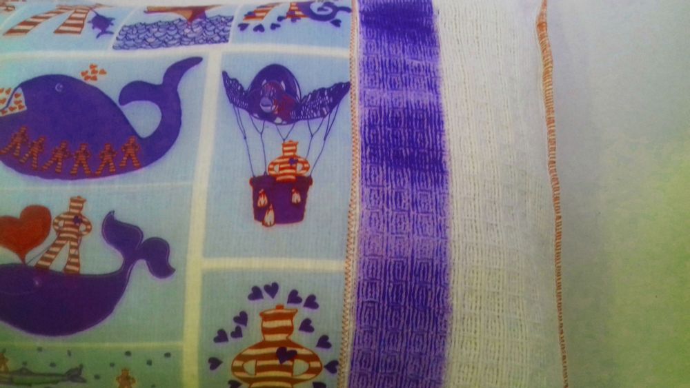 Fabric cushions - the adventures of the Marinaretto Innamorato - BACIO DEL MARINAIO