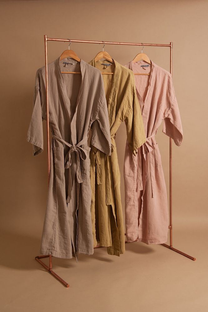 Homewear - Tailleur Kimono, pyjama et kimono long - COULEUR CHANVRE