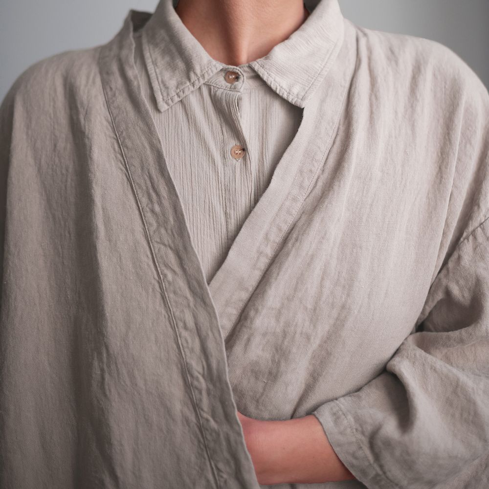 Homewear - Tailleur Kimono, pyjama et kimono long - COULEUR CHANVRE