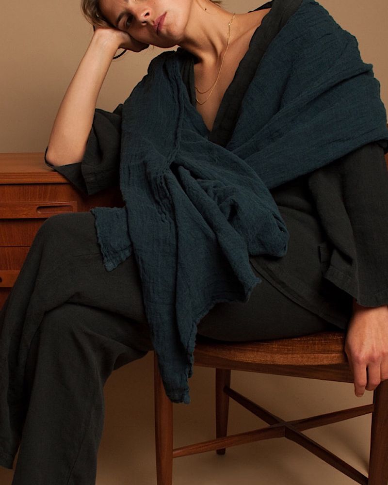 Homewear - Tailleur Kimono, pyjama et kimono long - COULEUR CHANVRE