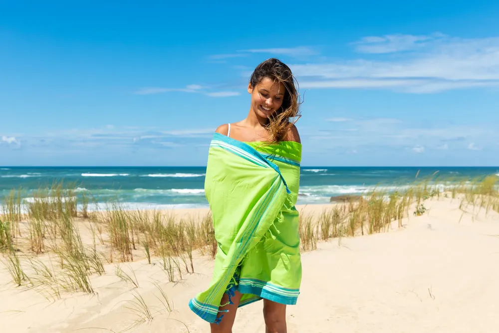 Serviettes de bain - Serviette de plage Kikoy - SIMONE ET GEORGES