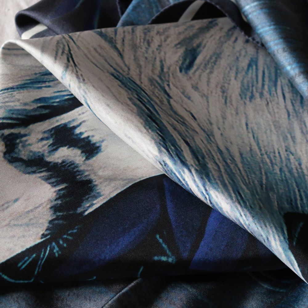 Decorative objects - LE TIGRE 130 - square/printed scarf 100% silk twill - 51.19 x 51.19 inch - French roll - Maison Fétiche - MAISON FÉTICHE