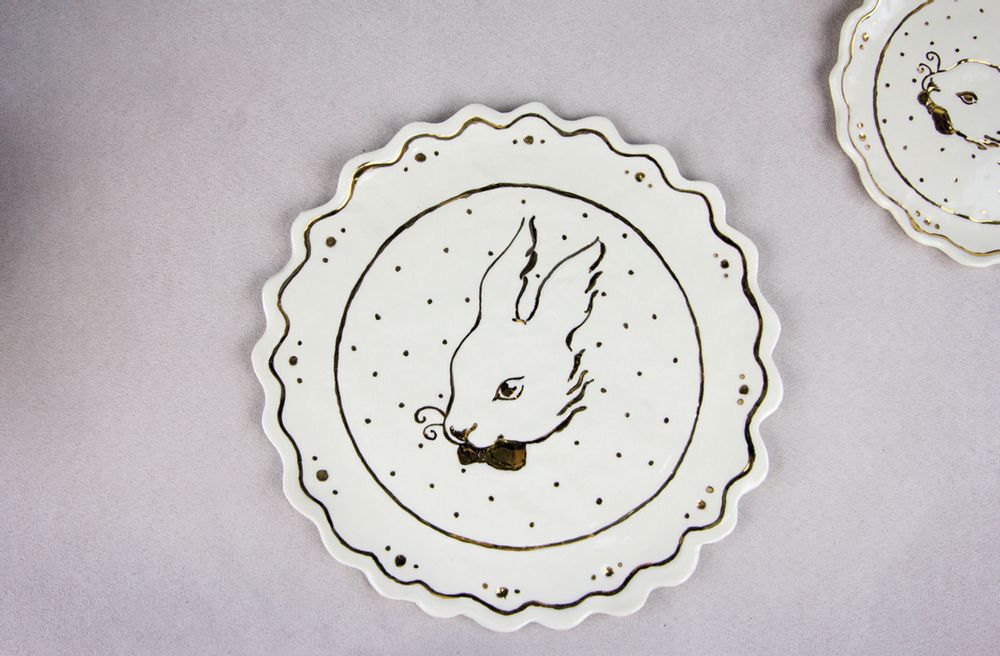 Objets design - SERVICE À THÉ CENDRILLON, PERSONNALISABLE, FAIT MAIN EN ITALIE, 2021 - MOSCHE BIANCHE