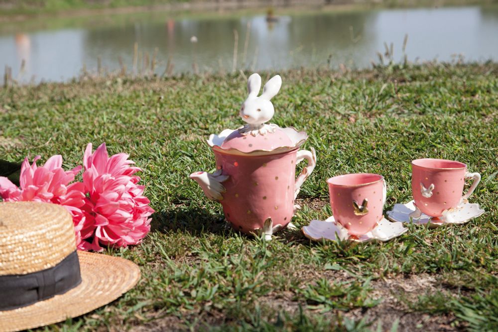 Objets design - SERVICE À THÉ CENDRILLON, PERSONNALISABLE, FAIT MAIN EN ITALIE, 2021 - MOSCHE BIANCHE