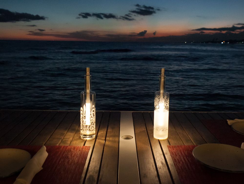 Lampes de table extérieures - BOT05, Lampe de table avec blanche et 25 autre couleurs - BOTTLELIGHT COMPANY