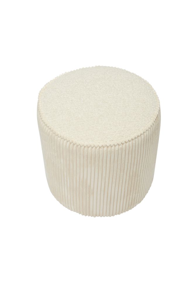 Poufs - Pouf velours cotelé - SIGNATURE MOBILIER ET DÉCORATION