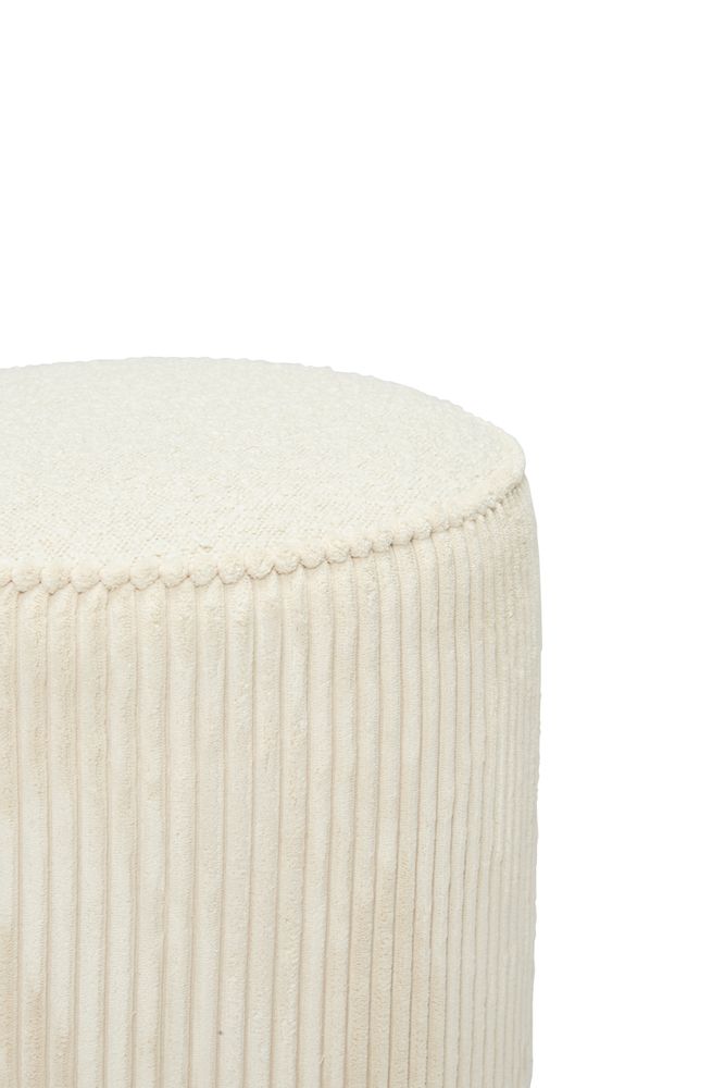 Poufs - Pouf velours cotelé - SIGNATURE MOBILIER ET DÉCORATION