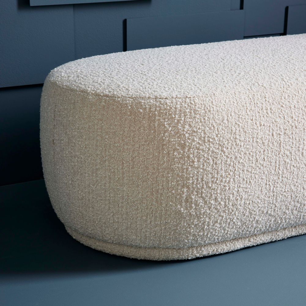 Bancs - Banquette bouclette écrue - SIGNATURE MOBILIER ET DÉCORATION