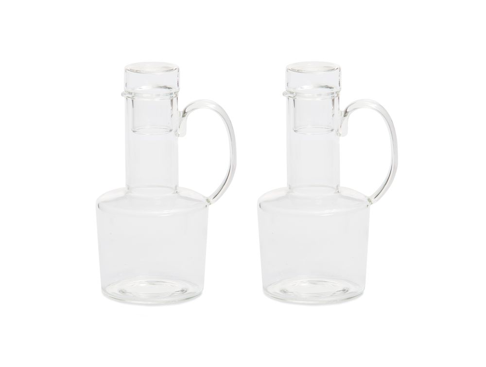 Kitchen utensils - OIL & VINEGAR GLASS SET Ø7X14,5 MS71500 - ANDREA HOUSE