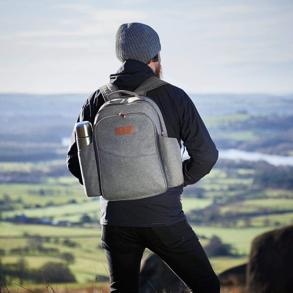 Travel accessories - Coast & Country Heritage 4 Person Filled Picnic Backpack - RKW LTD - BARBARY & OAK