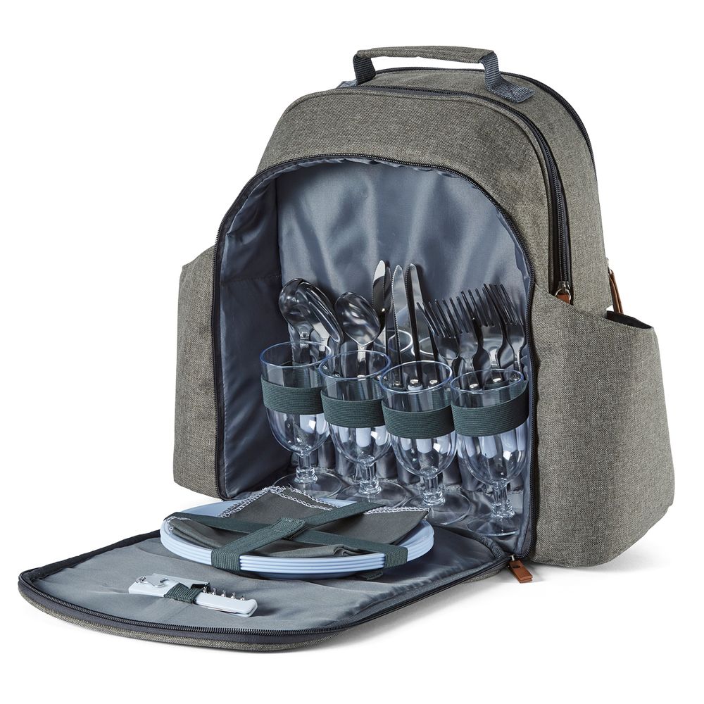 Travel accessories - Coast & Country Heritage 4 Person Filled Picnic Backpack - RKW LTD - BARBARY & OAK