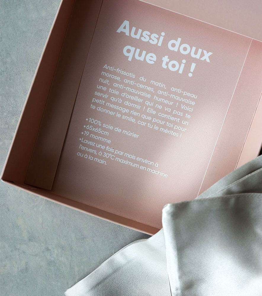 Cadeaux - Taie d'oreiller en soie "Taie la meilleure" - L'AVANT GARDISTE