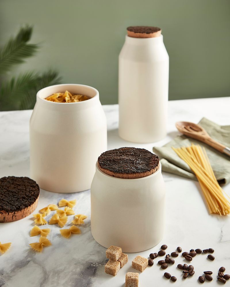 Food storage - Natural Life Ceramic and Cork Storage Canisters - RKW LTD - BARBARY & OAK