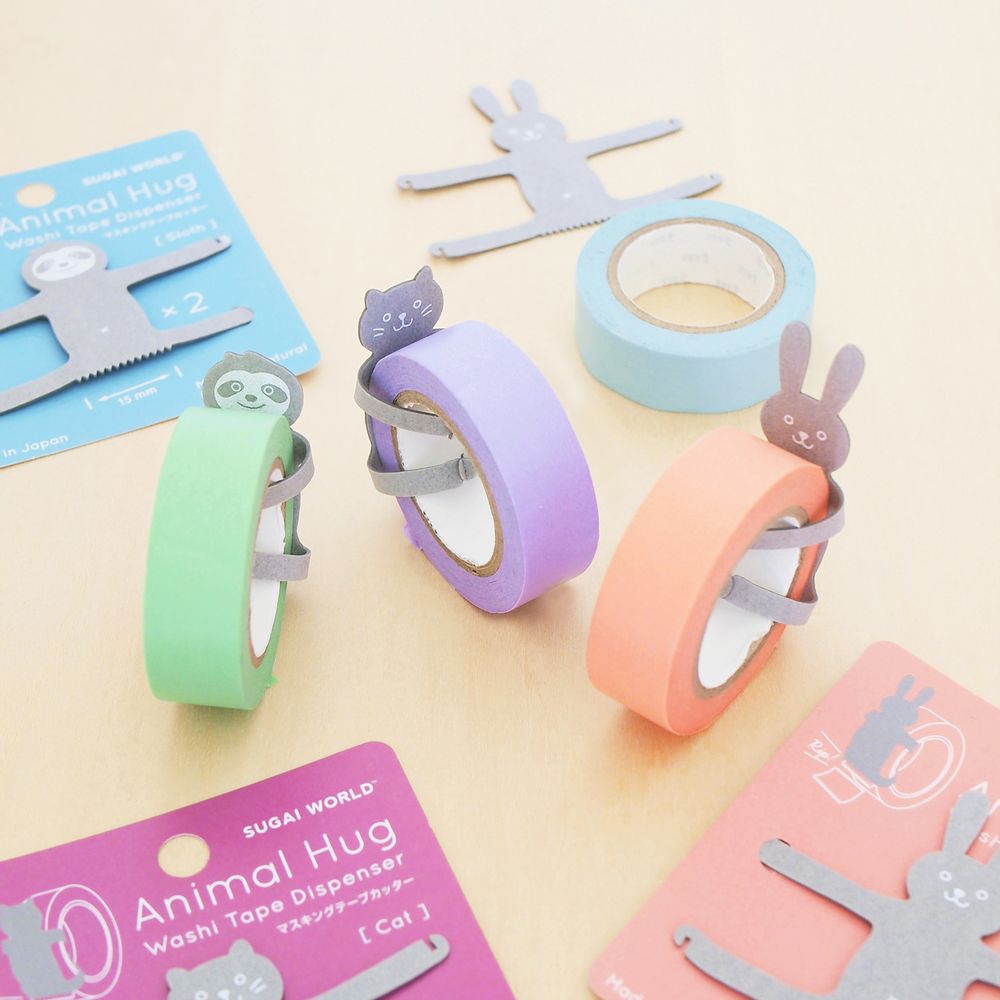 Stationery - Animal Hug washi tape dispenser - SUGAI WORLD