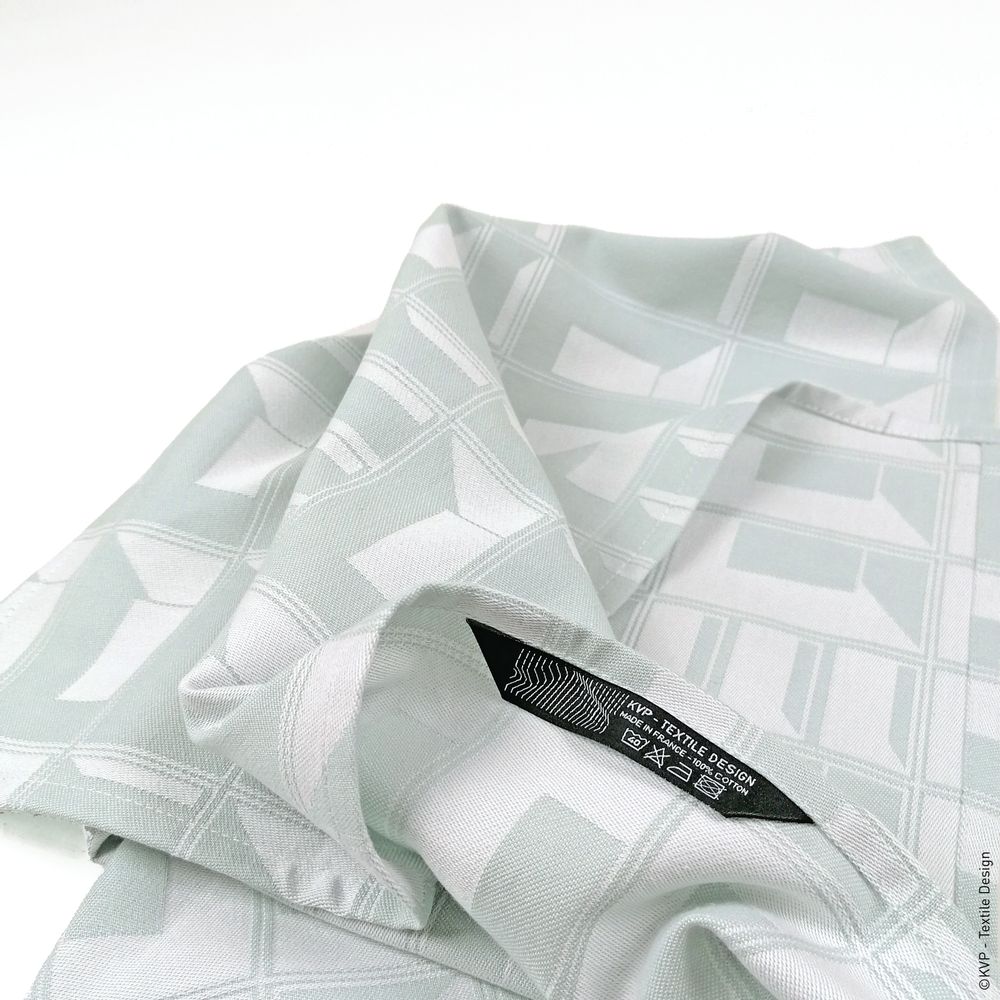 Tea towel - Tea towels - KVP - Textile Design - BLENDER - BLOCK WINDOW - GRID - BELGIUM IS DESIGN