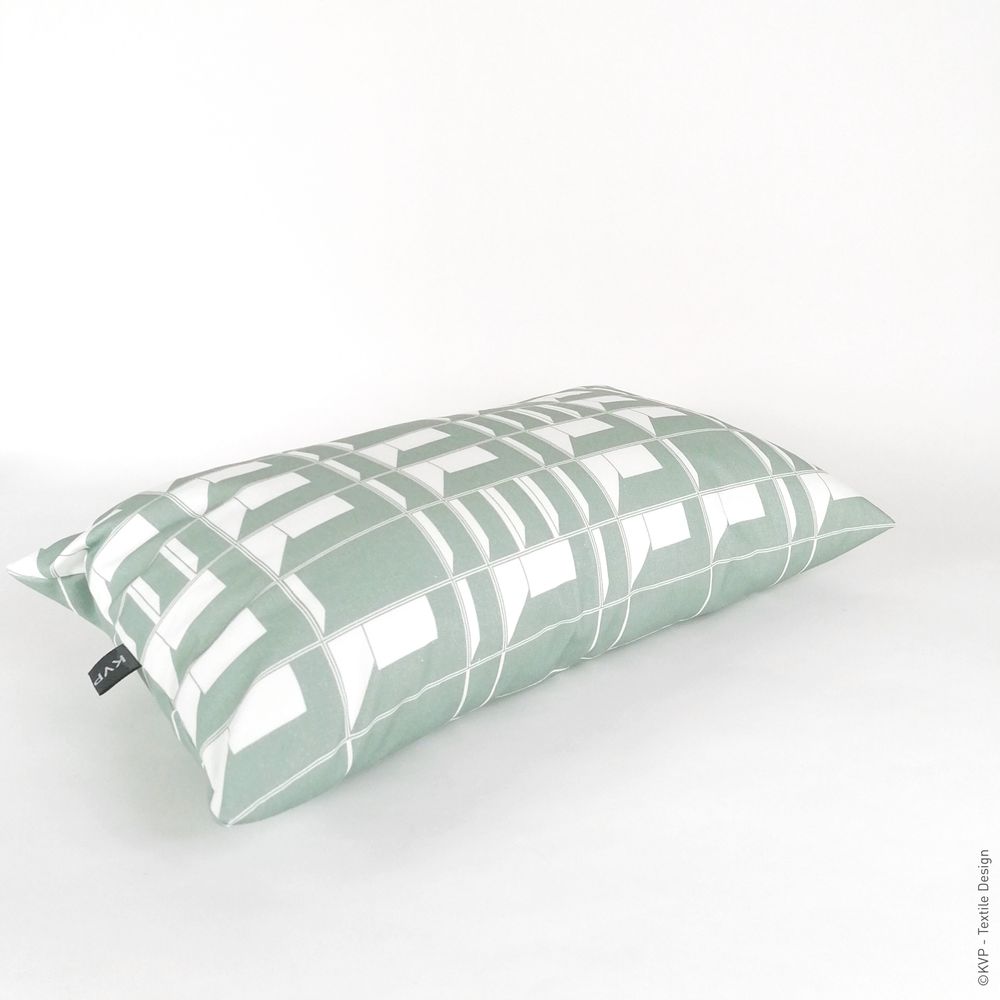 Fabric cushions - KVP - Textile Design - BLOCK WINDOW + GRID - Digital printed cushions - BELGIUM IS DESIGN
