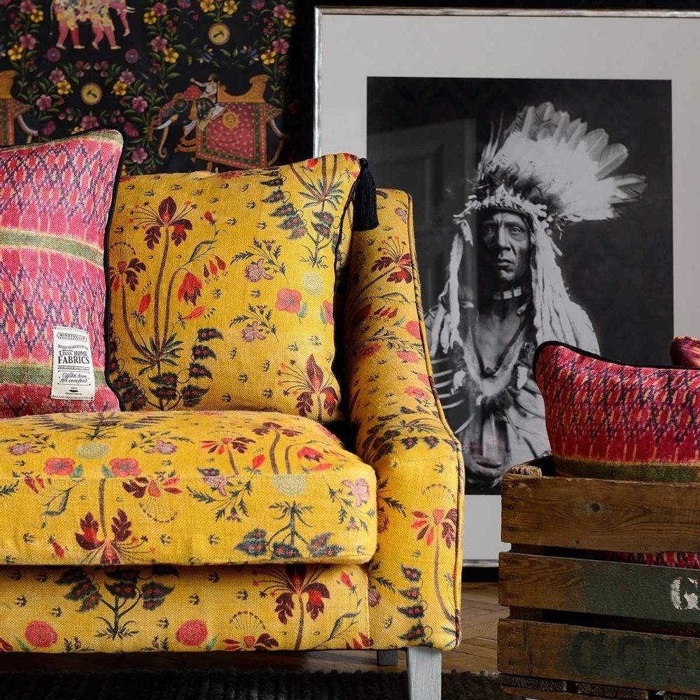 Tissus d'ameublement - Tissu Gypsy Ochre - ETOFFE.COM