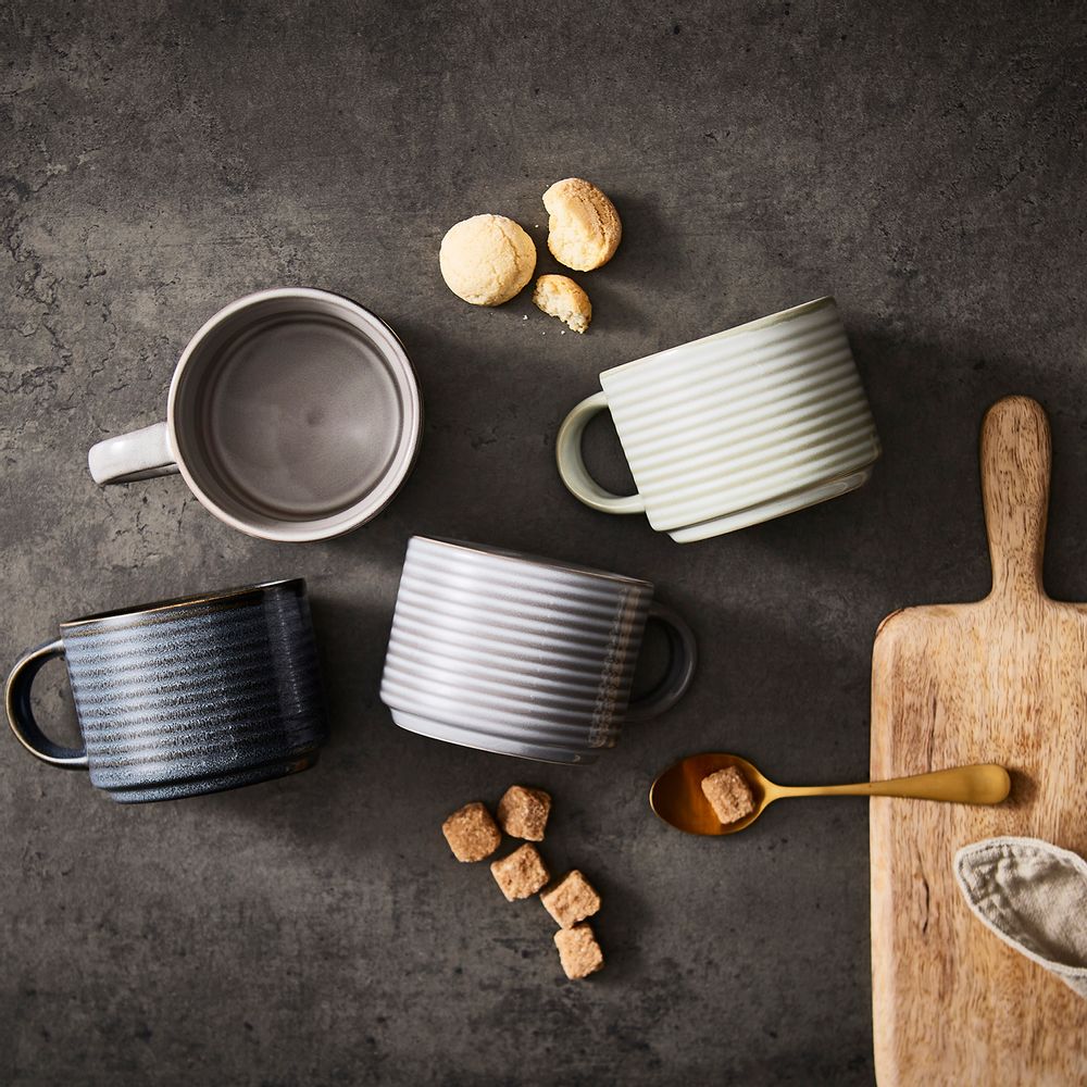 Tasses et mugs - Ensemble de 4 tasses empilables Barbarie & Oak Totem - RKW LTD - BARBARY & OAK