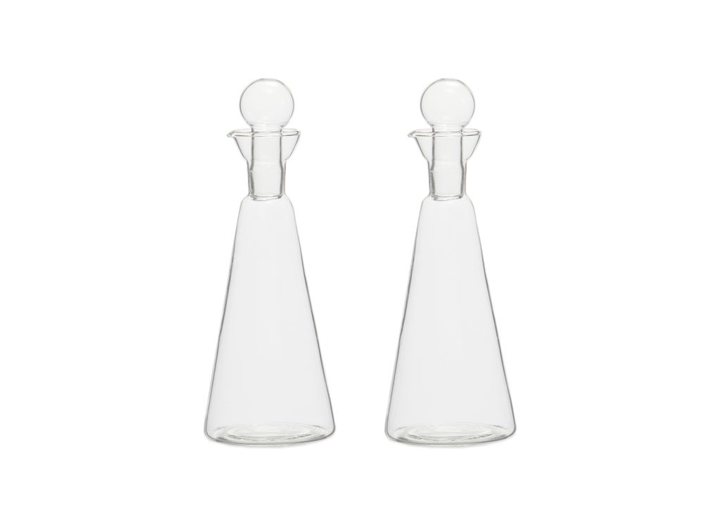Kitchen utensils - OIL & VINEGAR GLASS SET Ø7,5X20,5 MS71502 - ANDREA HOUSE