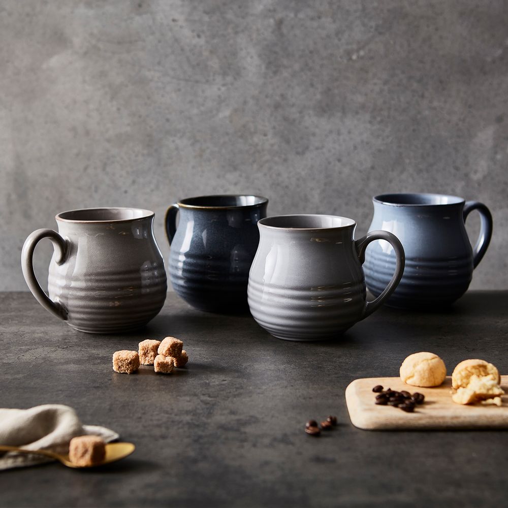 Mugs - Barbary & Oak Abyss Set of 4 Mugs - RKW LTD - BARBARY & OAK