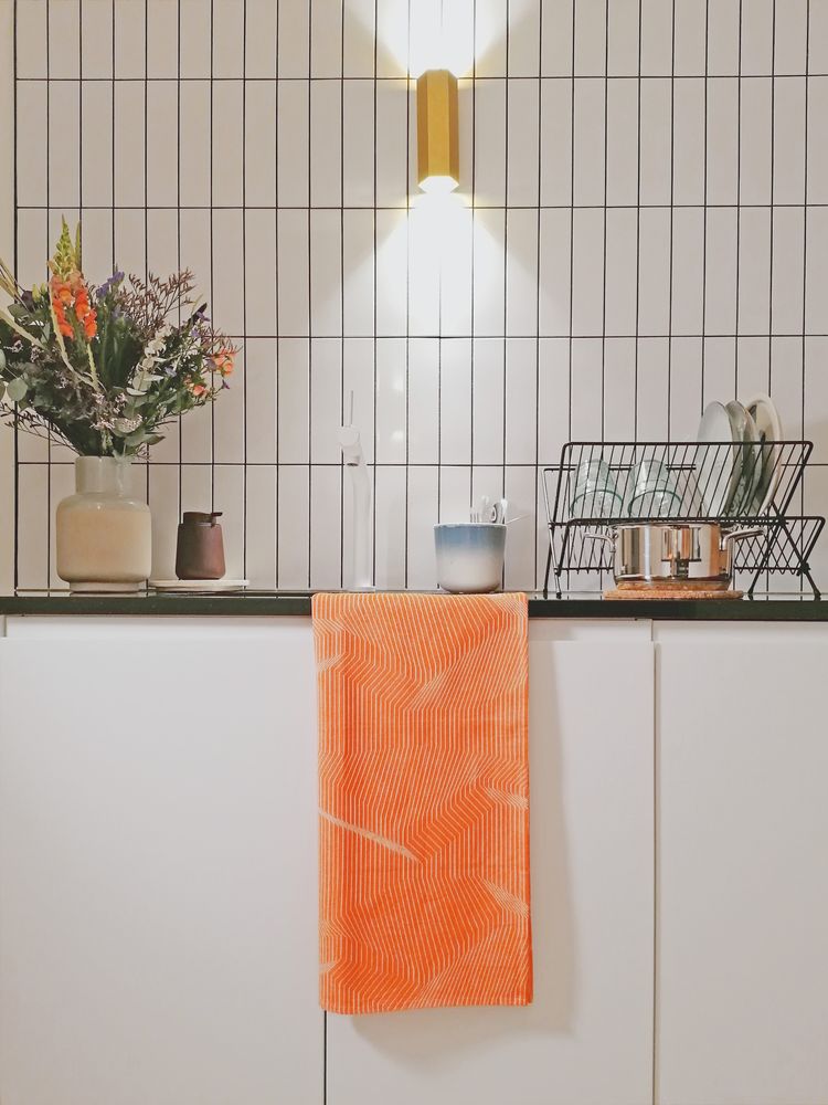 Torchons textile - Essuie de vaisselle BLENDER capucine - KVP - TEXTILE DESIGN
