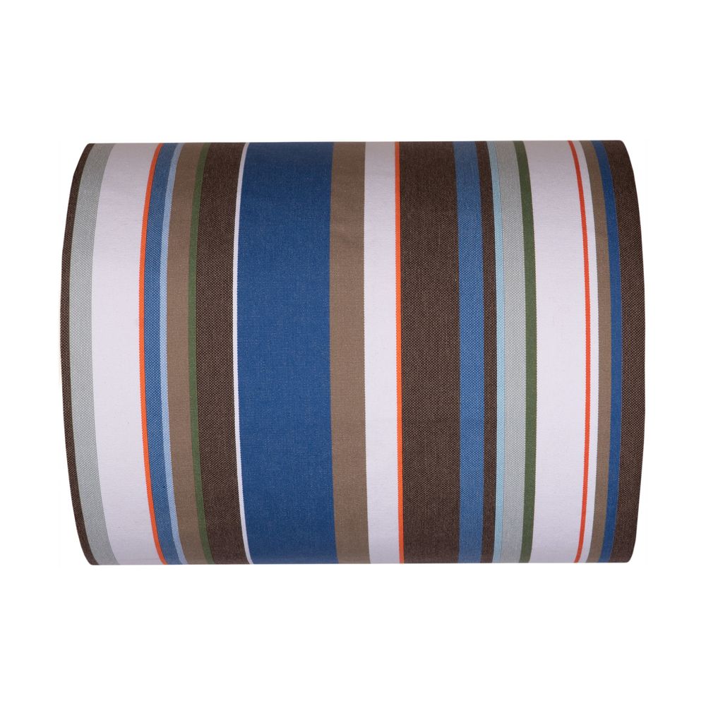 Fabrics - Fabric by the meter CADAQUES Blanc/Roy - LES TOILES DU SOLEIL