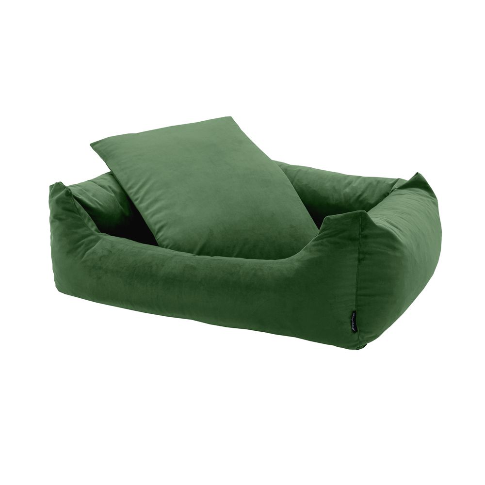 Accessoires animaux - Lit pour animaux de compagnie velours vert - MADISON FRIENDS