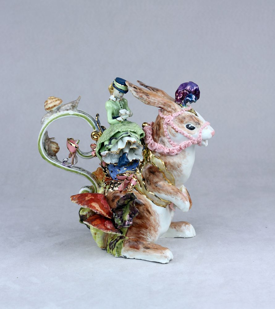 Objets design - THÉIÈRES ARTISTIQUES UNIQUES EN PORCELAINE ALICE AU PAYS DES MERVEILLES - MOSCHE BIANCHE