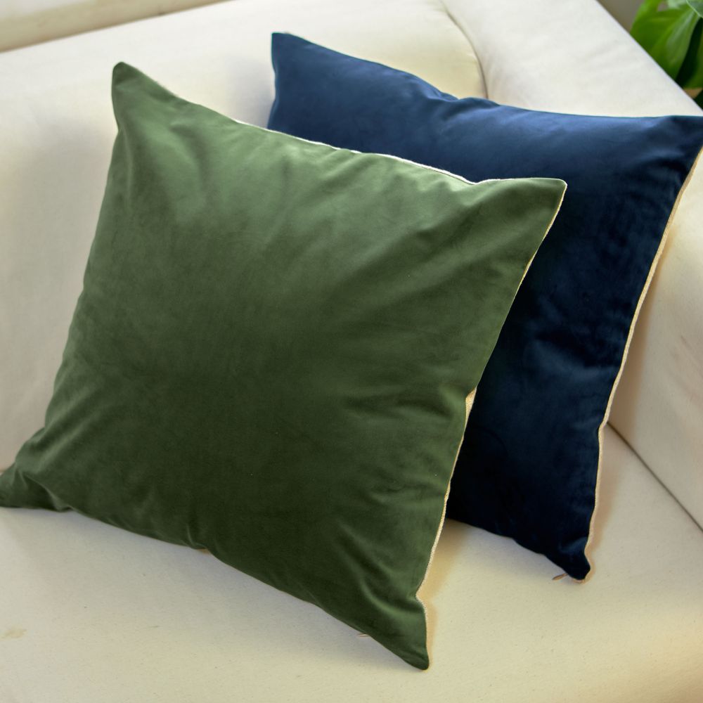 Fabric cushions - Velvet softness cushion cover - BLANC CERISE