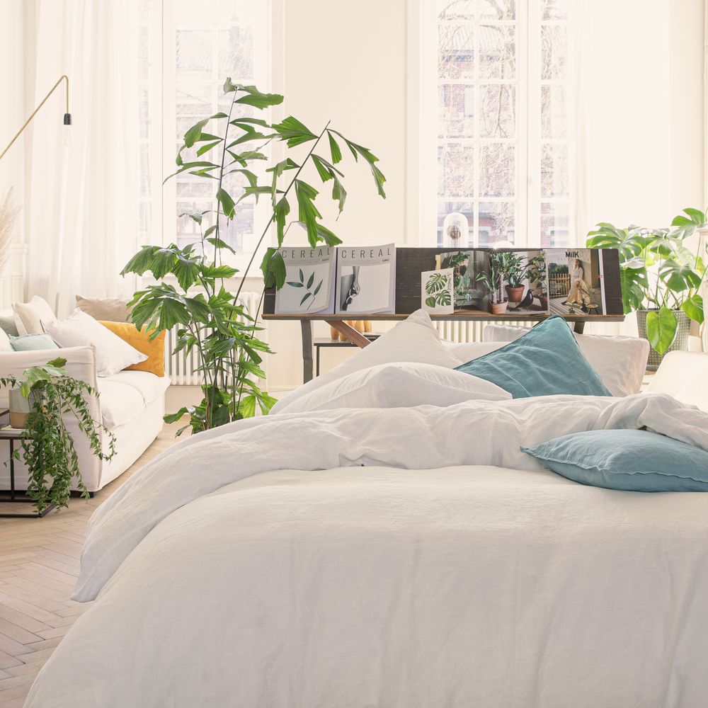 Hotel bedrooms - Hemp Dream Bed linen - BLANC CERISE