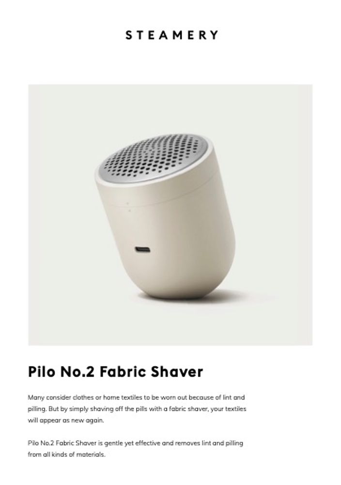 Accessoires de voyage - Pilo No.2 Fabric Shaver - STEAMERY