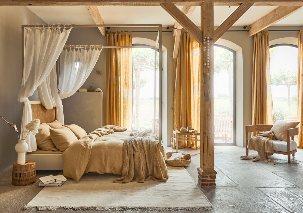 Plaids - Plaid gaufré Beige - MAGICLINEN