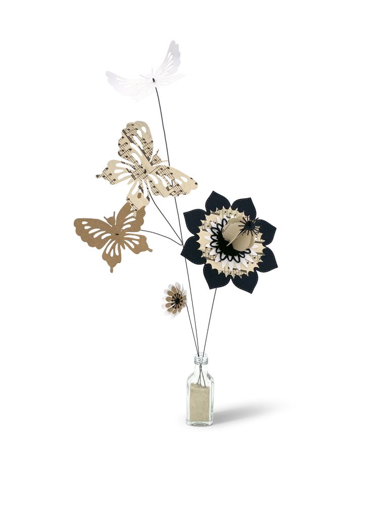 Caskets and boxes - 05/BOX 2 FLOWERS, 3 BUTTERFLIES - NATURE COLLECTION - ALEX HACKETT