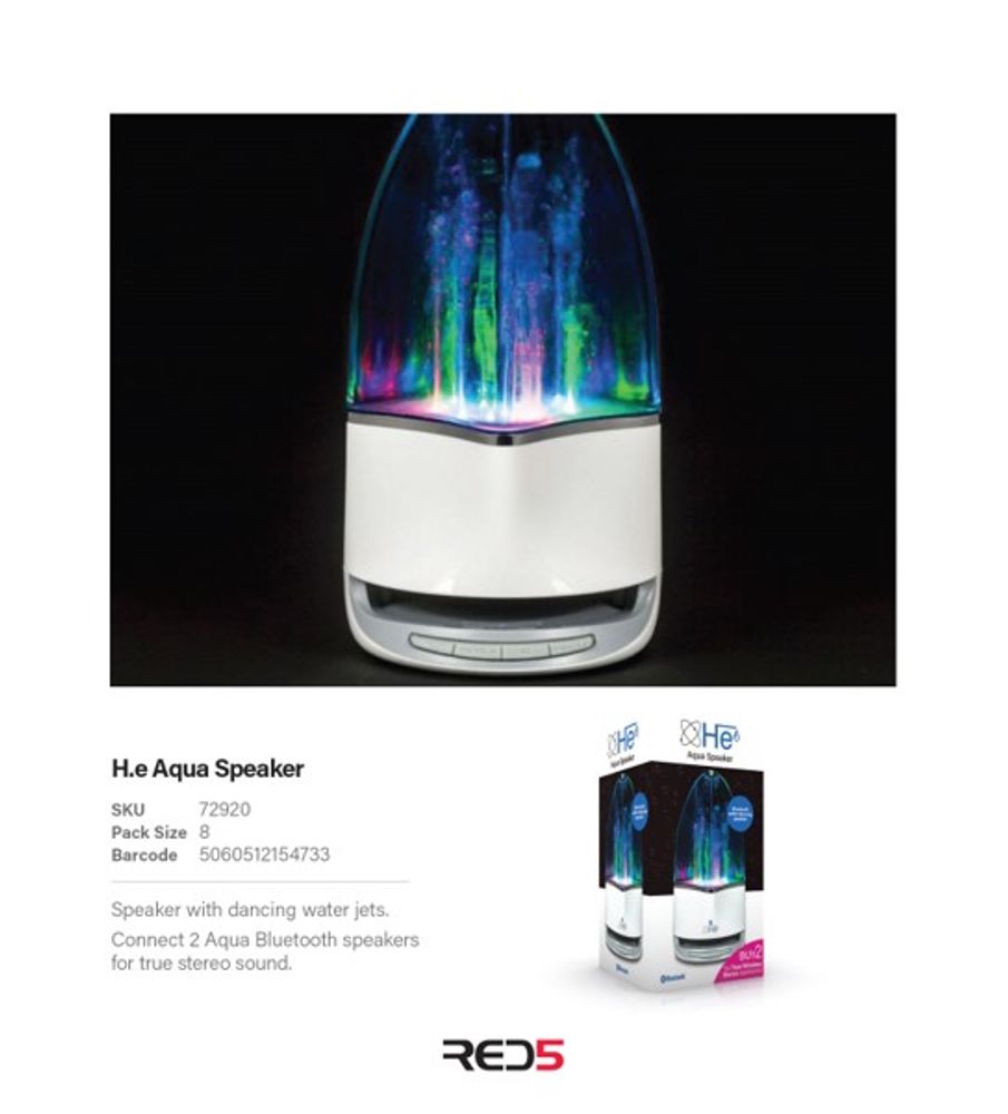 Sound systems - Aqua Speaker Light - THE SOURCE WHOLESALE LTD