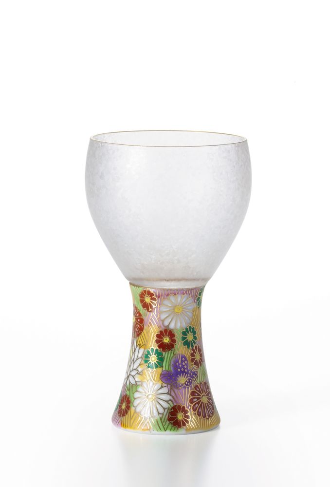 Wine accessories - Sake glass Fusion of glassware and KUTANI YAKI - ISHIZUKA GLASS CO., LTD.