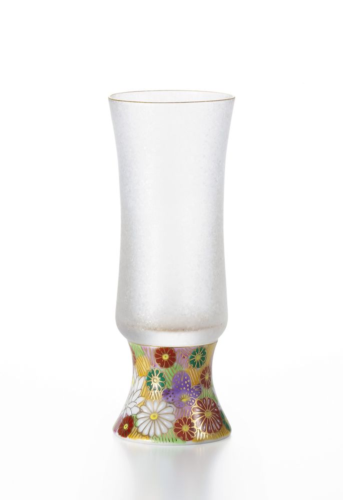 Wine accessories - Sake glass Fusion of glassware and KUTANI YAKI - ISHIZUKA GLASS CO., LTD.