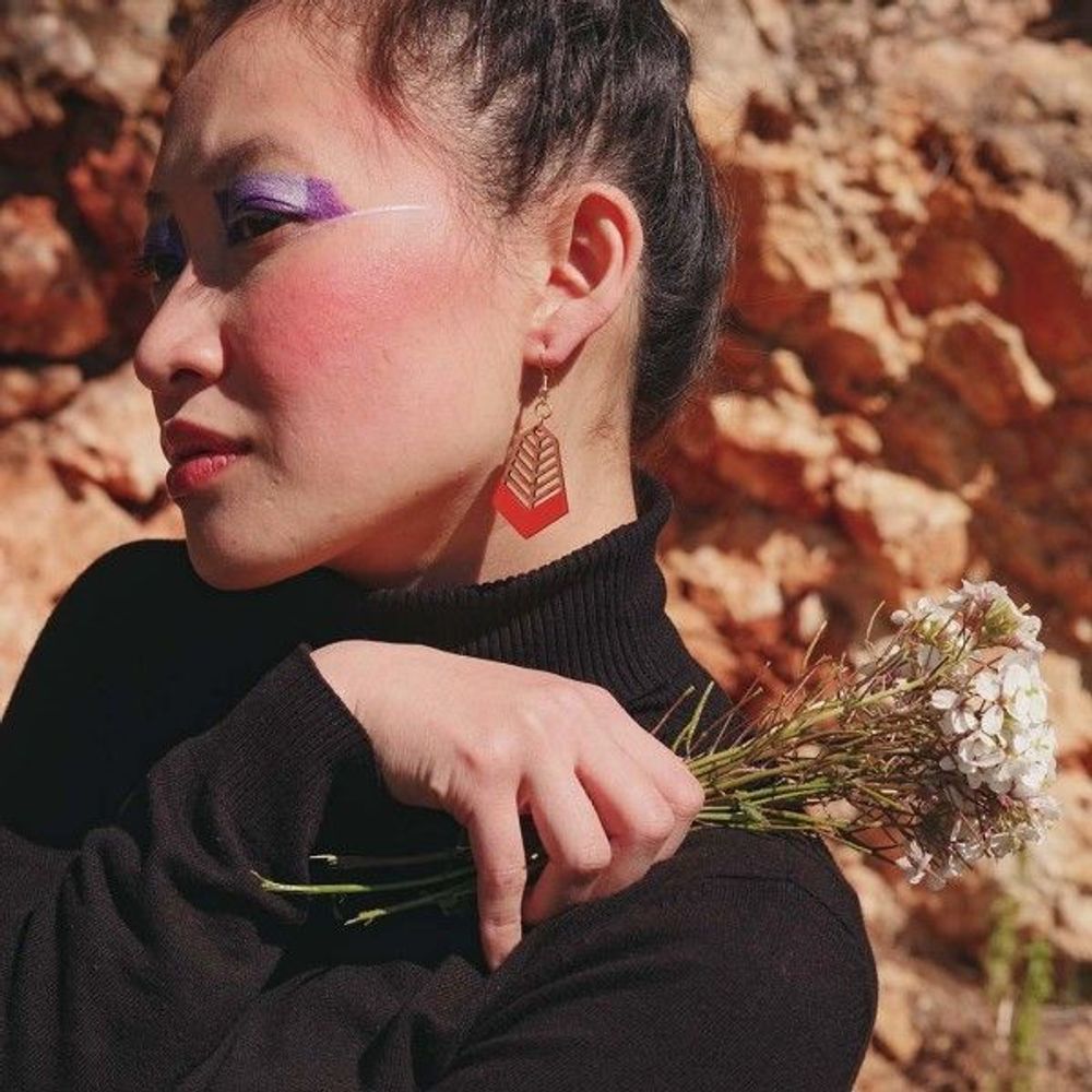 Jewelry - Whimsical wooden earrings - L'ATELIER DES CREATEURS