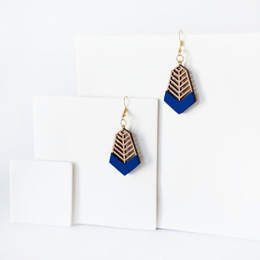 Jewelry - Whimsical wooden earrings - L'ATELIER DES CREATEURS