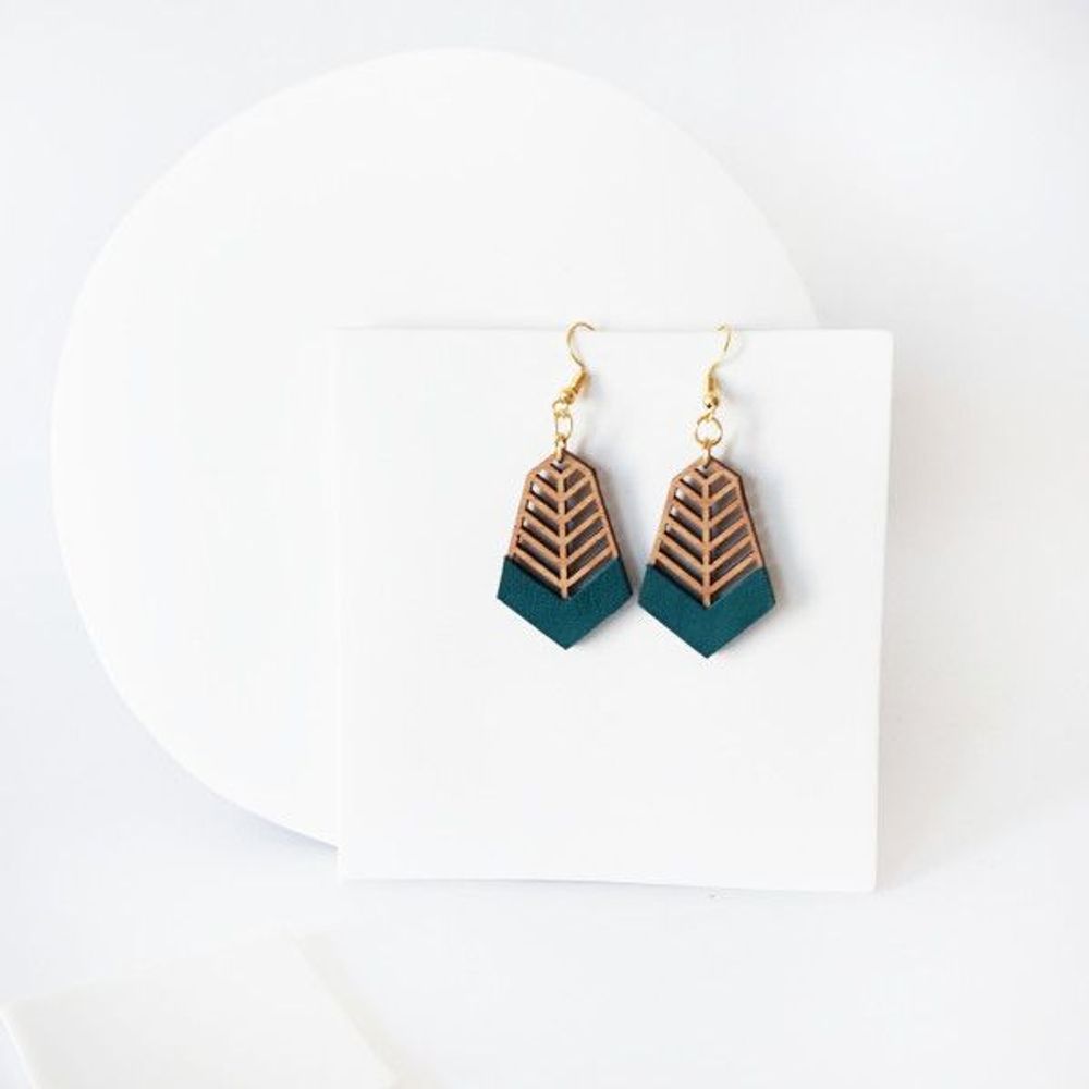 Jewelry - Whimsical wooden earrings - L'ATELIER DES CREATEURS